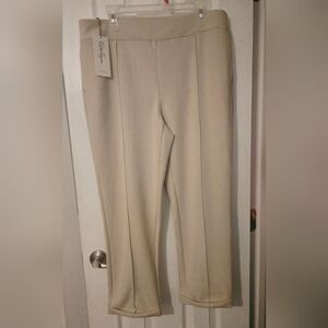 Walter Hagen Cream Women's Boot Cut Pants Size XL